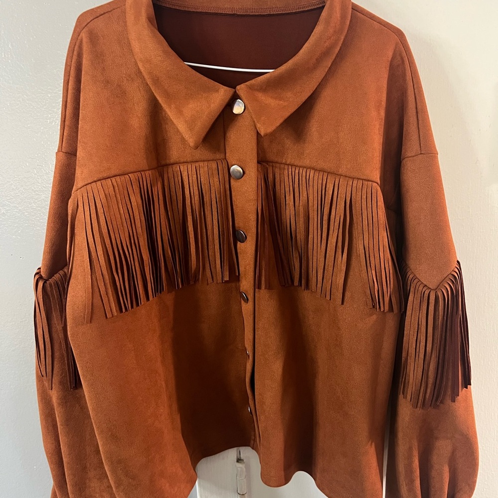 Women's Fringe Suede Jacket